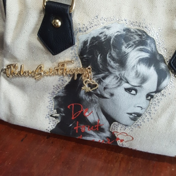 Maison Espin Brigitte Bardot Satchel Bag Purse - Picture 8 of 8
